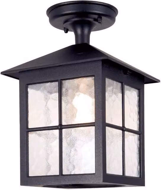 Netlighting Winchester Black Outdoor Ceiling Lantern IP43 with E27 Socket
