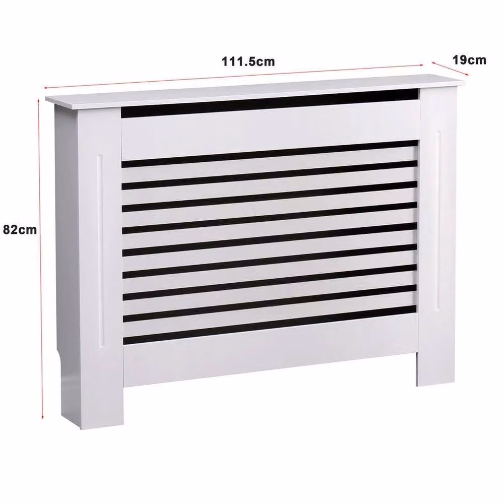 PAWNORA White MDF Radiator Cover, Medium – 2
