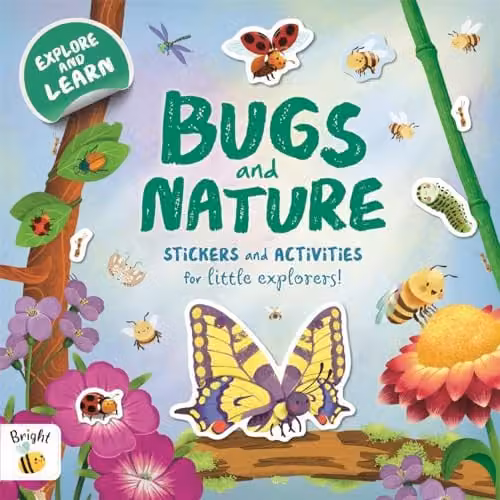 Bugs and Nature Autumn Early Learning Sticker Book for Little Explorers, Multicolour Paper Sticker Book