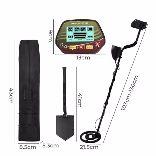 Traderight Professional Metal Detector with IP68 Waterproof Coil and 7 Detection Modes in Black – 4