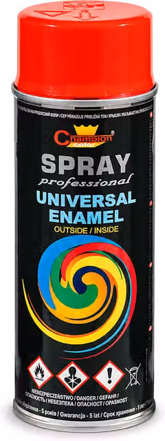 Sola High Gloss Universal Multi-Surface Spray Paint, RAL 3000 Flame Red, 400ml – 1