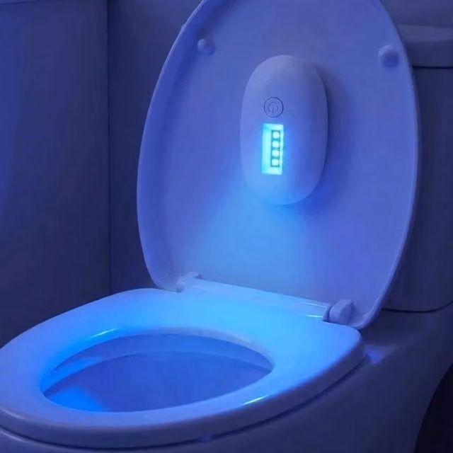 FORGEVIO Mini LED Toilet Steriliser with UV Light, White, W: 180 cm, H: 180 cm