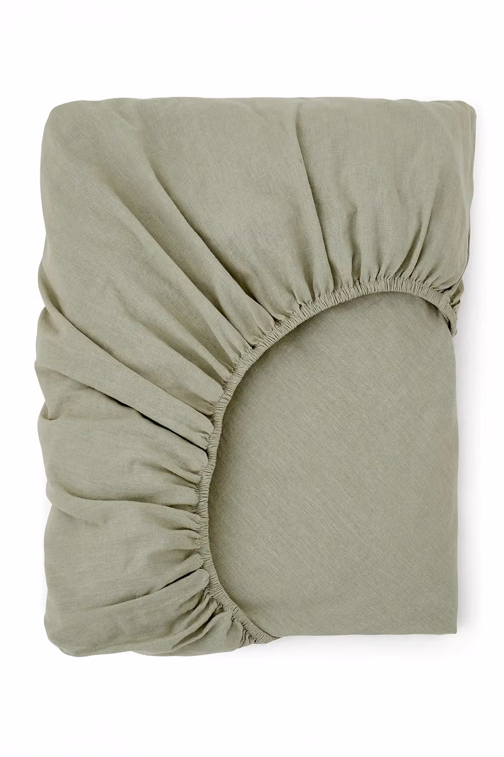 Martex Touch of Linen King Size Fitted Sheet in Green, W/D/H: 180 x 200 cm – 2