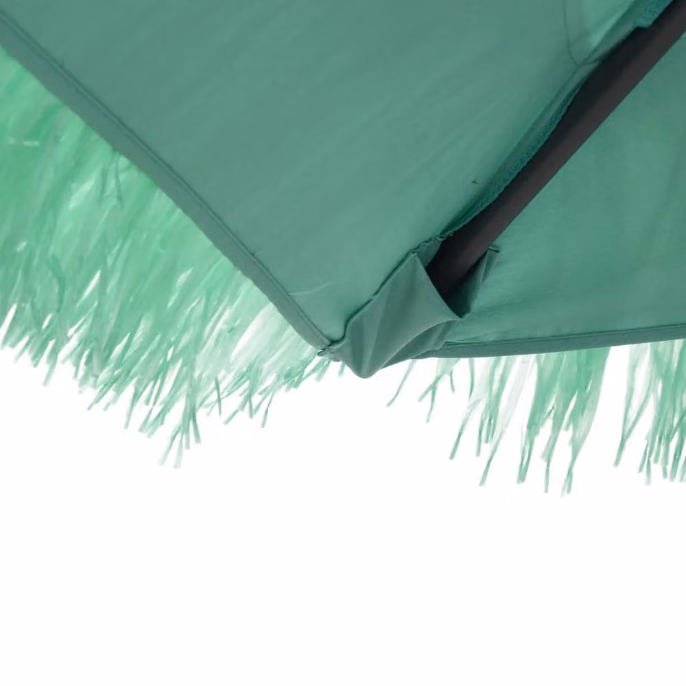 Berkfield Home Garden Parasol in Light Green with Steel Pole, W/D/H: 269 x 269 x 235 cm – 3