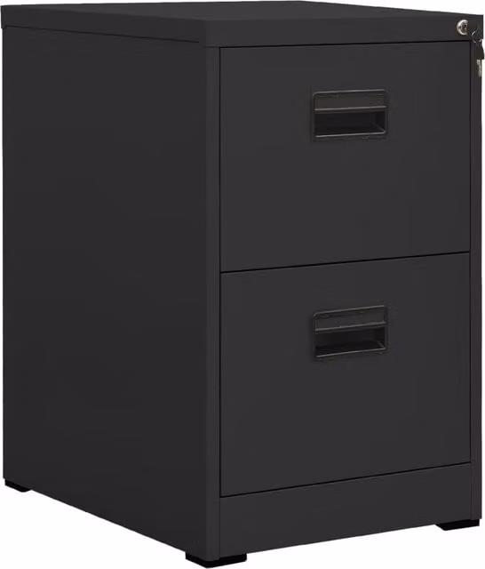 Berkfield Home Anthracite Steel Filing Cabinet with Lock, W/D/H: 46 x 62 x 72.5 cm – 1