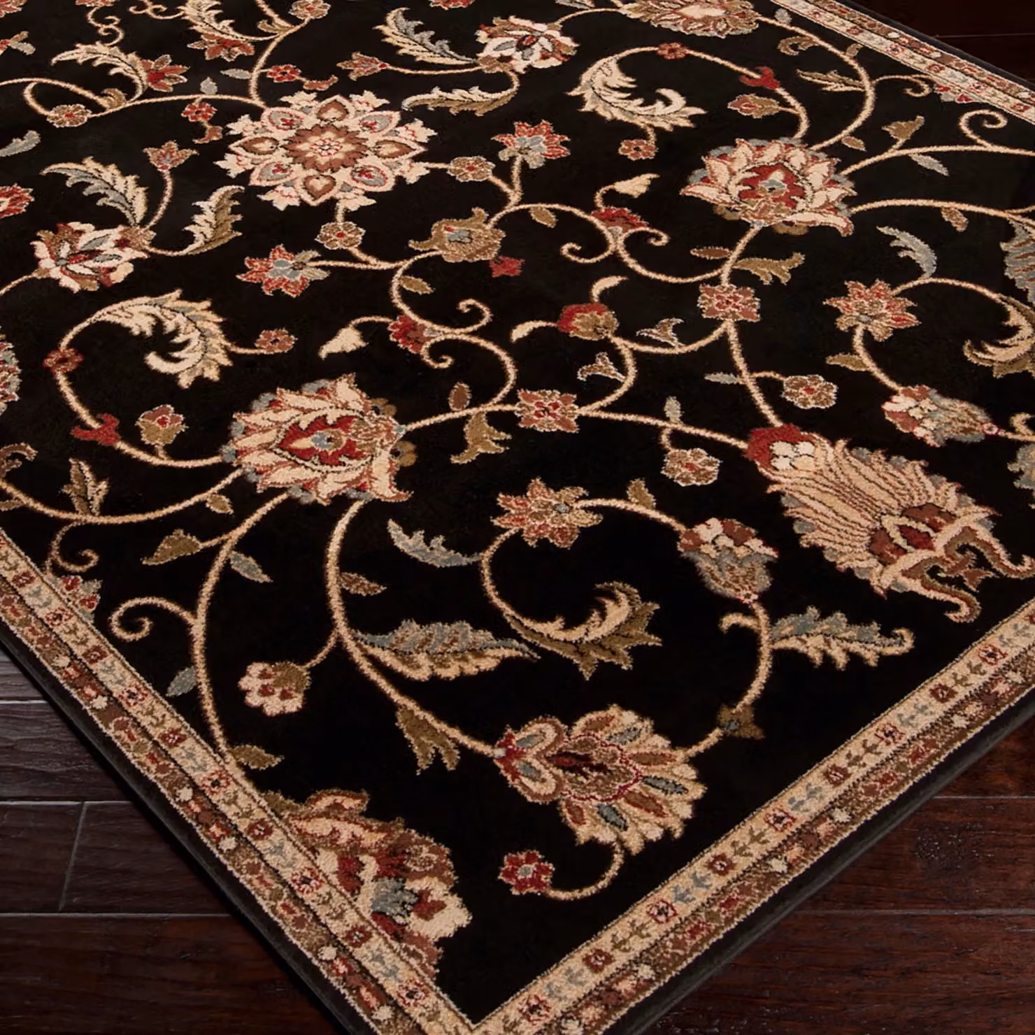 Livabliss Riley Vintage Traditional Boho Living and Dining Rug in Beige, Brown, Green and Black, W: 120 cm, L: 160 cm – 6