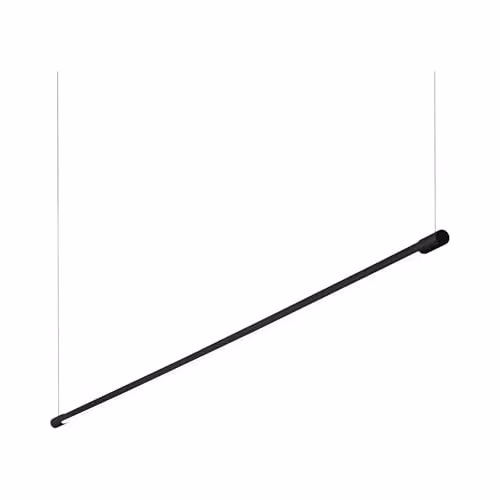 Netlighting Yoko LED Linear Integrated Suspended Pendant Light, Black, Warm White 3000K