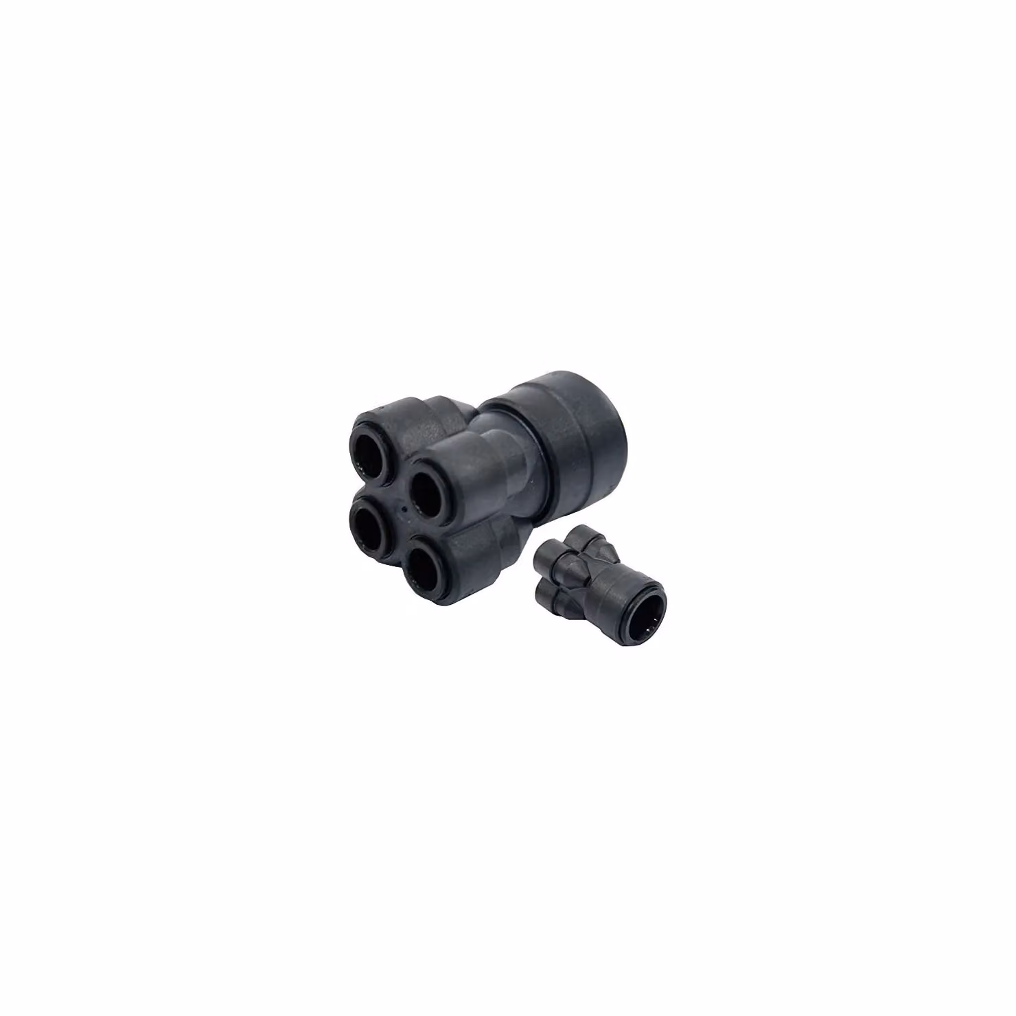 John Guest 4 Way Manifold 22 x 10mm, Black, Pack of 5 – 2