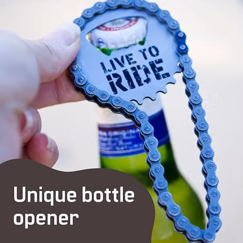 Boxer Gifts Silver Stainless Steel Bike Chain Bottle Opener – 3
