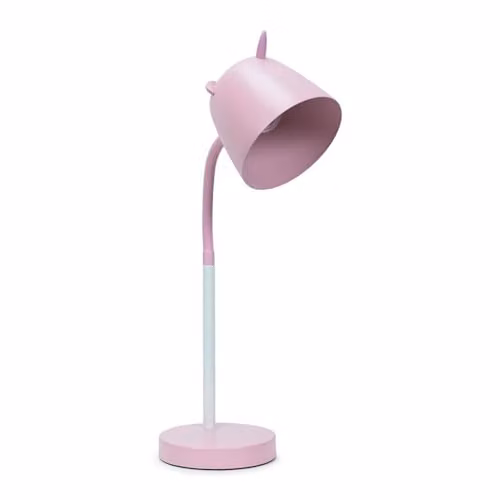 ValueLights Unicorn LED Table Lamp in White and Pink with Adjustable Flexi Neck for Kids Nursery and Bedroom Reading – 1