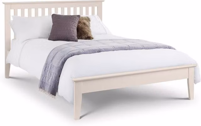 Julian Bowen Salerno King Size Bed Frame in White – 1