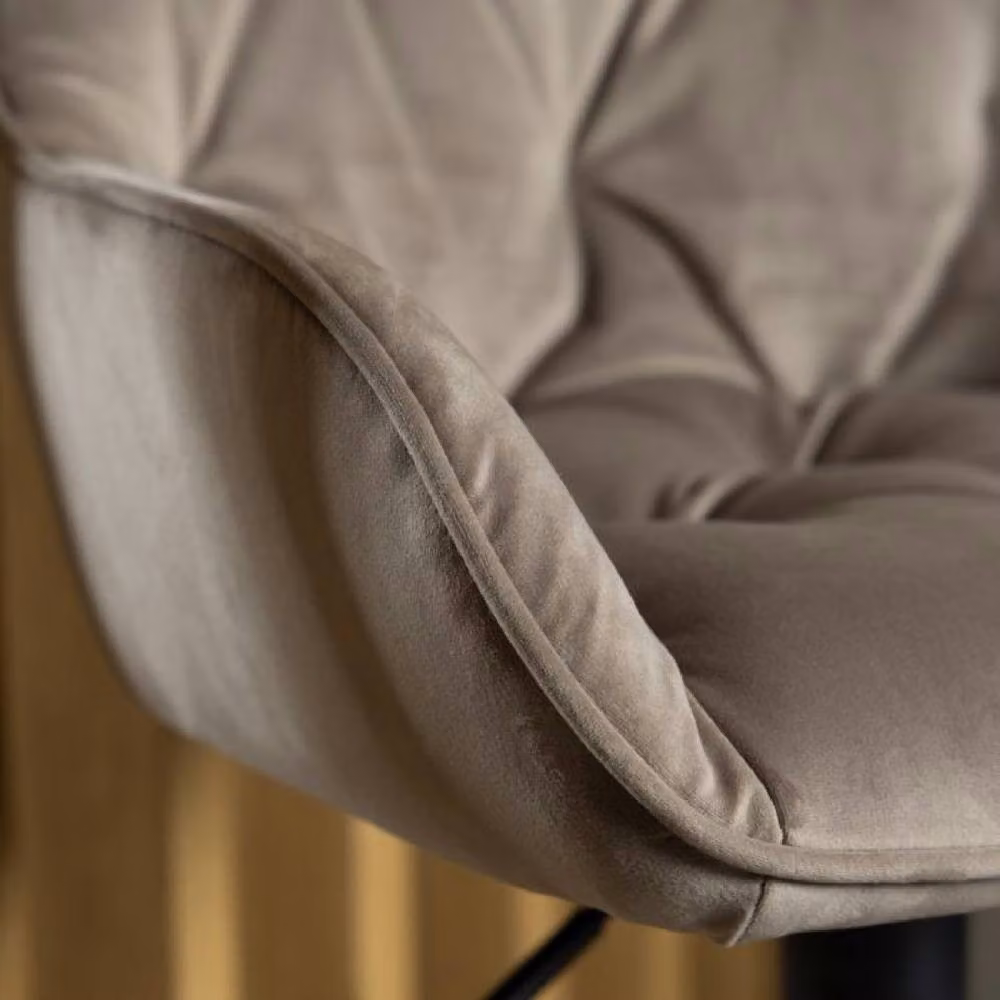 netfurniture Camden Swivel Bar Stool Set of 2 in Beige Velvet – 4