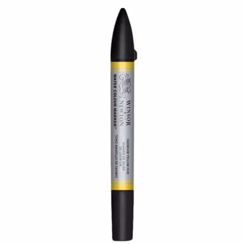 Winsor & Newton Water Colour Marker in Yellow with Brush Tip