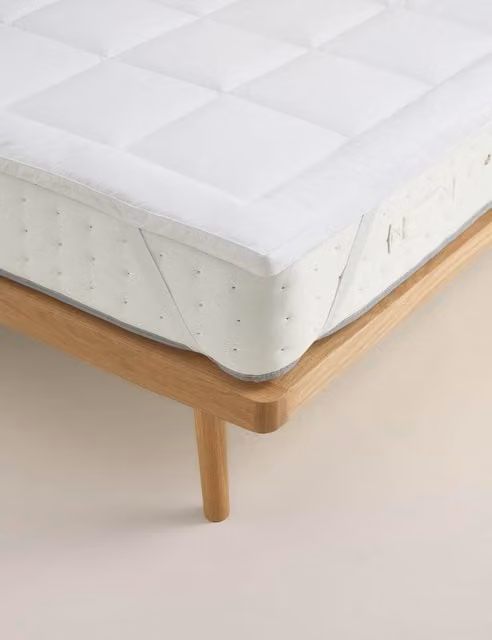 M&S Ultimate Comfort Mattress Topper, White, 6cm