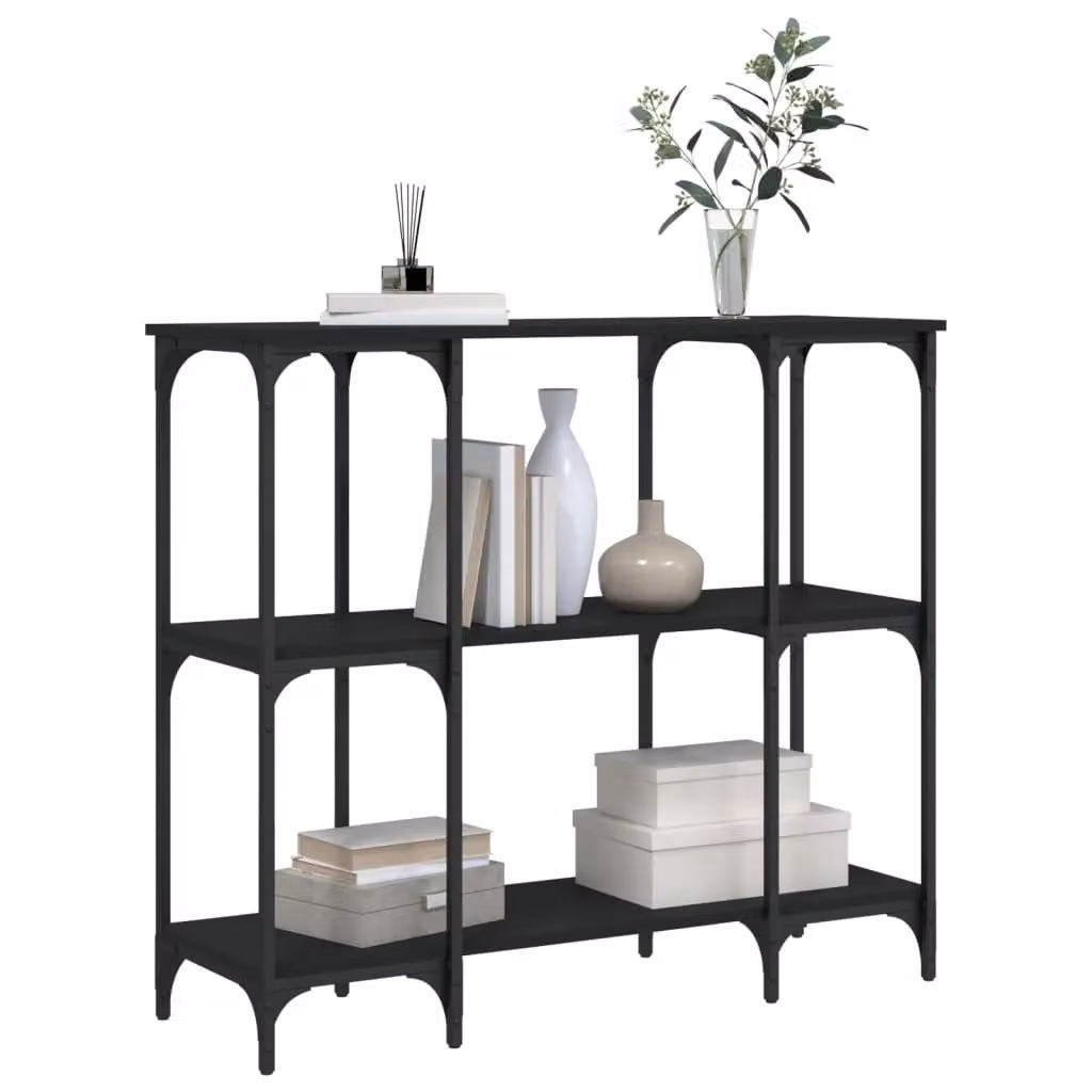 Berkfield Home Black Industrial Console Table, W/D/H: 102 x 35 x 90 cm – 3