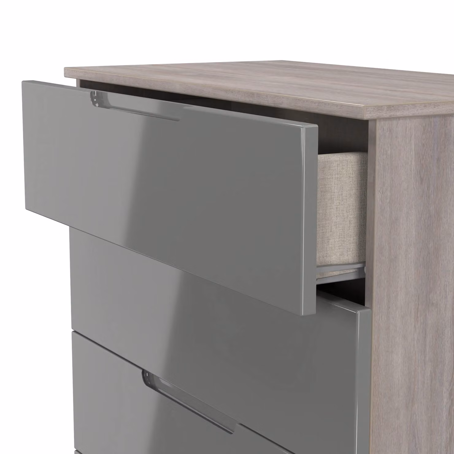 2 U Lucca 4 Drawer Chest in Grey – 3