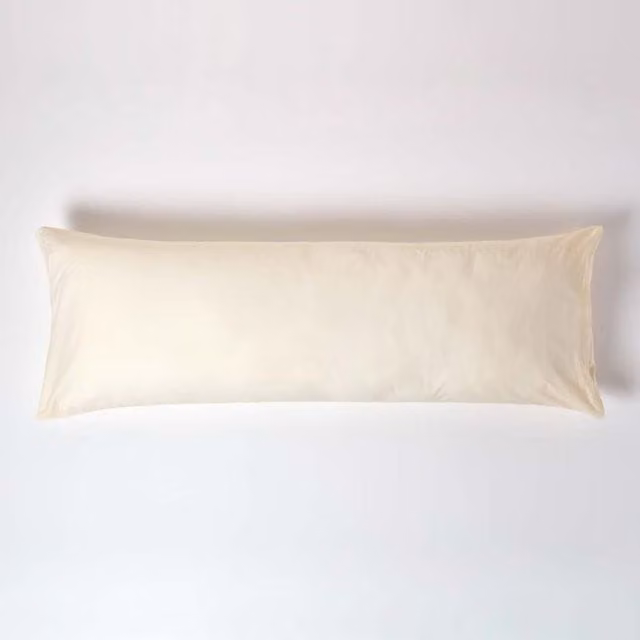 Homescapes 200 Thread Count Egyptian Cotton Percale Pillowcase in Beige