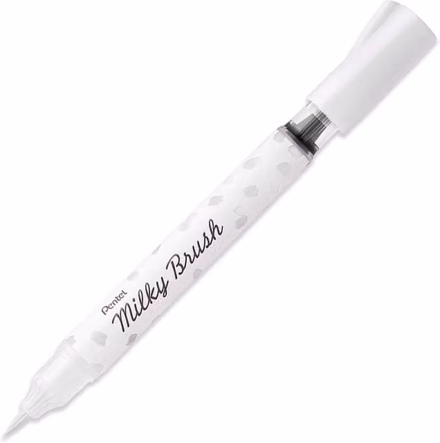 Pentel Milky Brush Pen in White