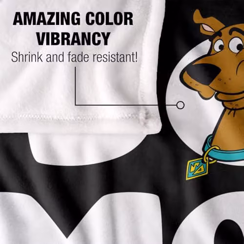Warner Bros. Scooby Doo Mother's Day Dog Mom Super Soft Fleece Throw Blanket, Multicolour, W: 152 cm, D: 127 cm – 3