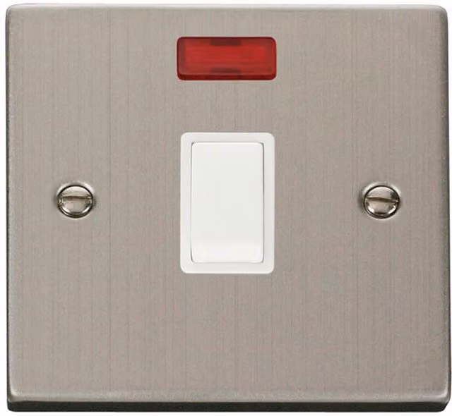 SE HOME Stainless Steel Surface Switch in White and Silver