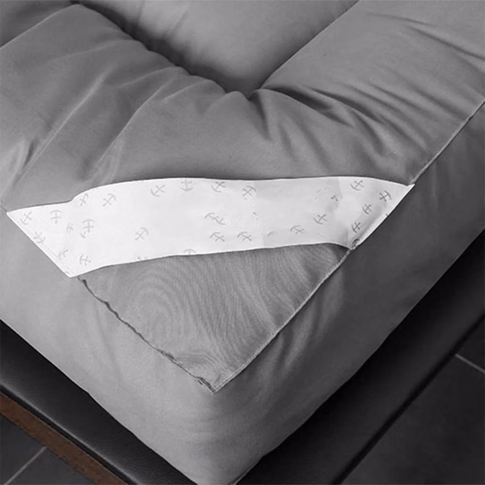 PAWNORA Grey Single Hotel Quality Mattress Topper, W/D/H: 90 x 200 cm – 2