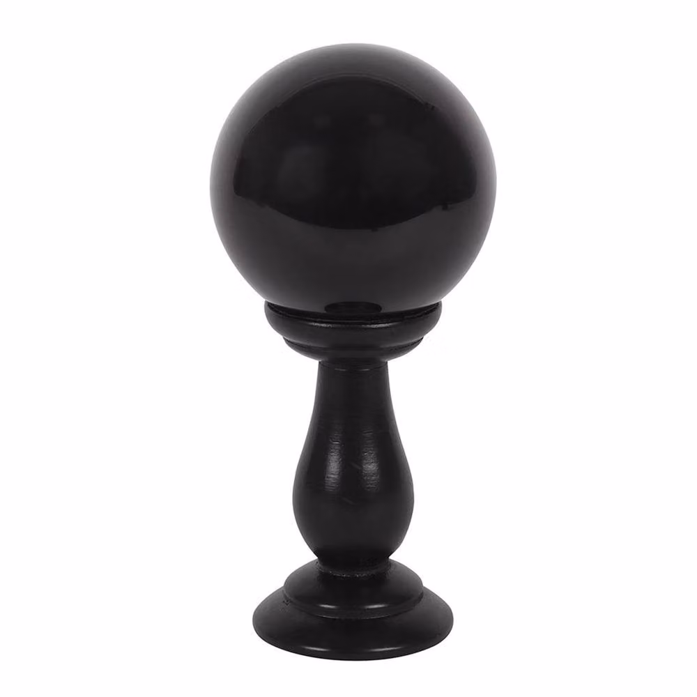 Something Different Black Glass Crystal Ball Tabletop Ornament – 2