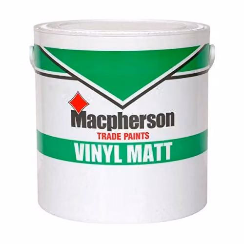 Macpherson Vinyl Matt Paint in Brilliant White, 2.5 l