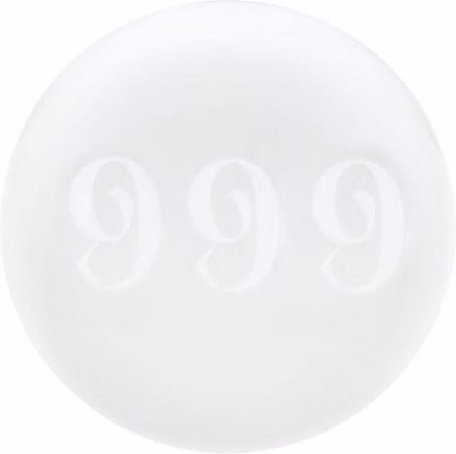 Something Different 999 Angel Number Clear Glass Crystal Ball Tabletop Ornament