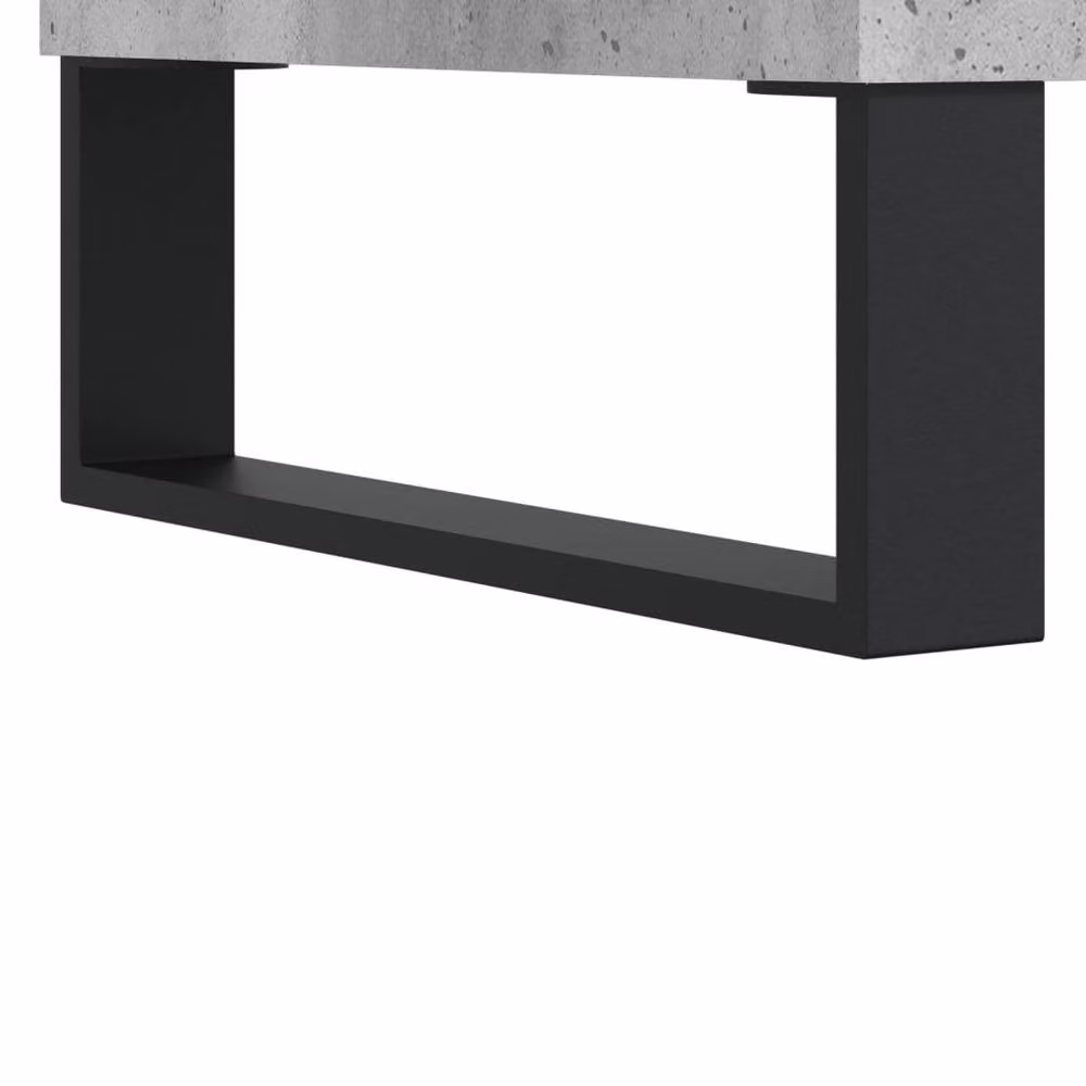 Berkfield Home Industrial TV Cabinet in Concrete Grey, W/D/H: 103.5 x 30 x 50 cm – 4