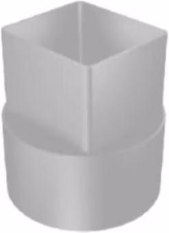 ARP Aluminium Round Swaged Downpipe Drain Adapter, 76mm, Grey