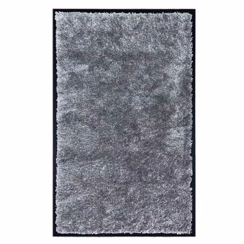 The Rug Shop UK WashaMat Modern Plain Washable Rectangular Rug in Grey Silver, W/D: 80 x 50 cm – 2