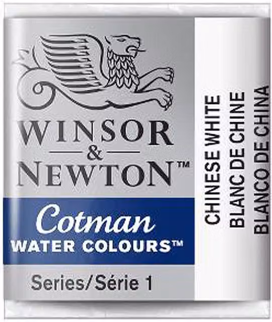 Winsor & Newton Cotman Watercolour Half Pan Paint, Chinese White