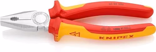 Knipex Combination Pliers in Silver, Red and Multicolour, Made of Hardened Steel
