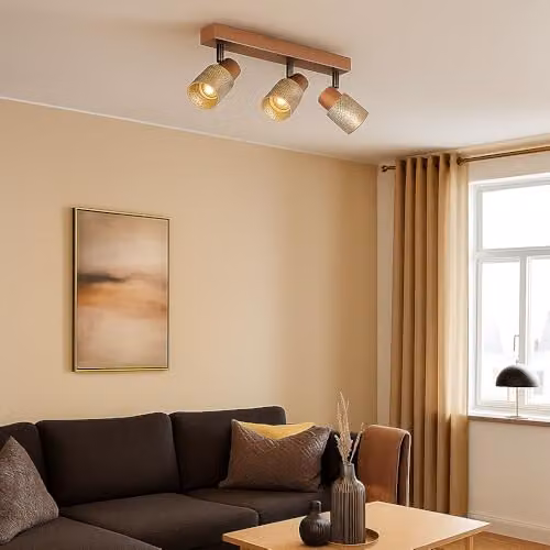 Globo Lighting Modern Adjustable Ceiling Spotlight in Brown – 2