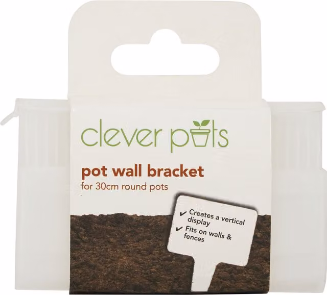 Clever Pots White Wall Bracket for 30cm Round Planters