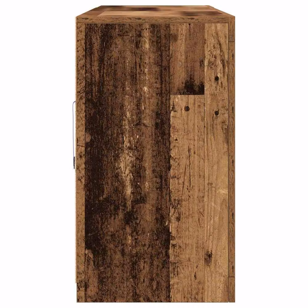 Berkfield Home Rustic Brown Sideboard with Integrated LED Lights, W/D/H: 202 x 37 x 67 cm – 6