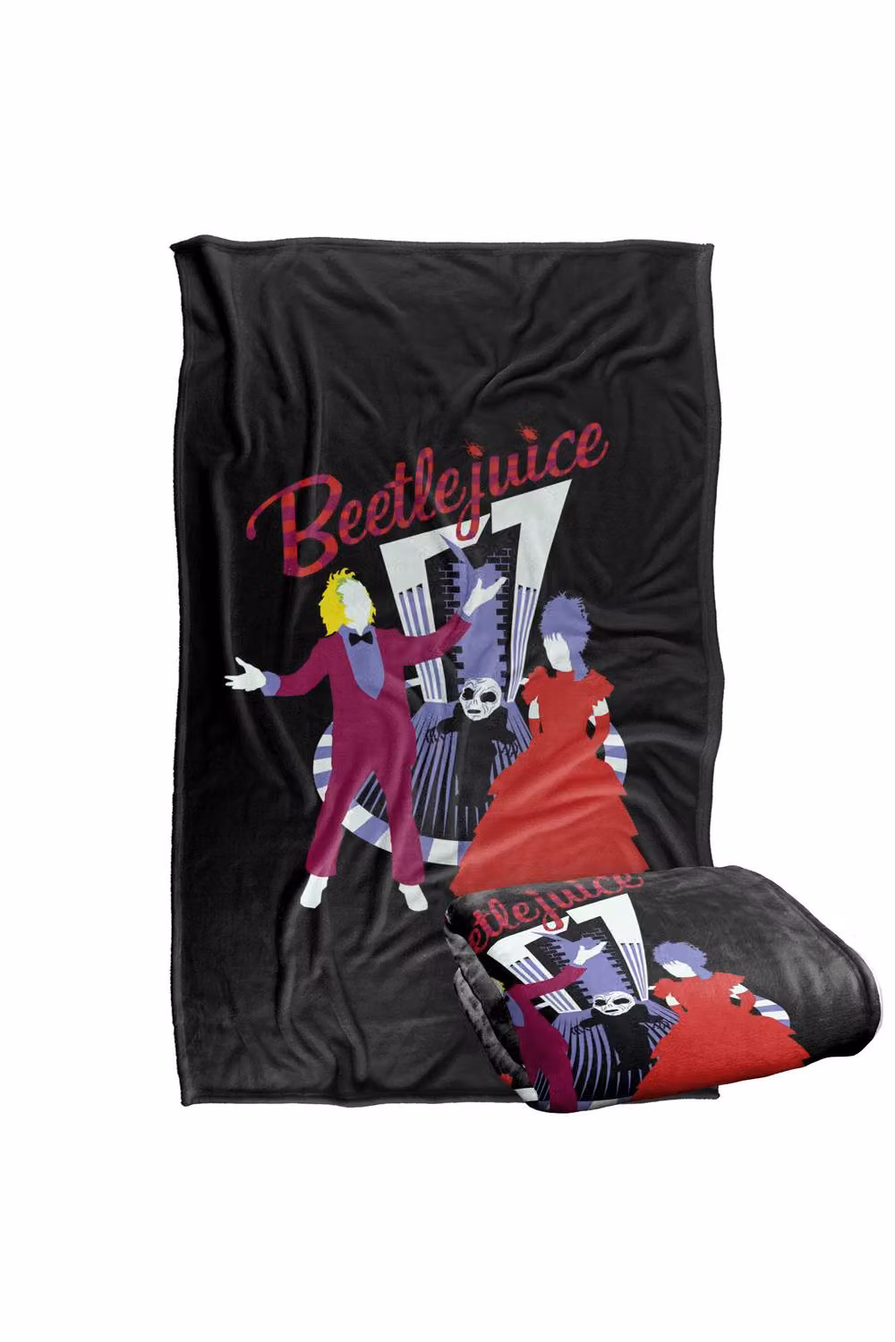 Warner Bros. Beetlejuice The Vows Super Soft Silky Touch Fleece Throw Blanket, Multicolour, W: 152.4 cm x D: 127.0 cm – 7