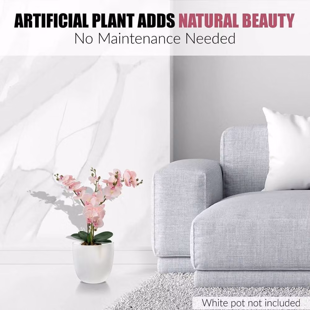 EONLION Pink Artificial Orchid Tree Plant, Height: 100 cm – 3