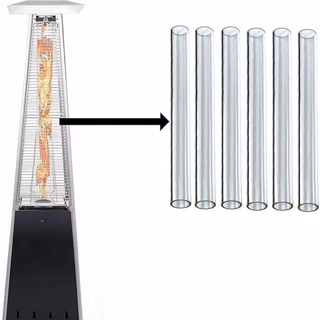 BU-KO White Transparent Glass Tube Replacement Heater