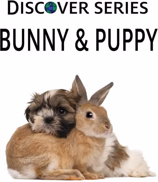 Xist Publishing Bunny Puppy Hardcover Book in Multicolour
