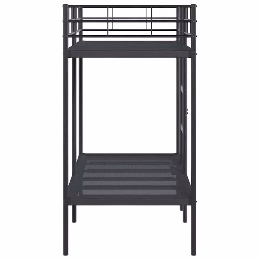 Berkfield Home Black Metal Bunk Bed without Mattress W: 80 cm, L: 200 cm – 3