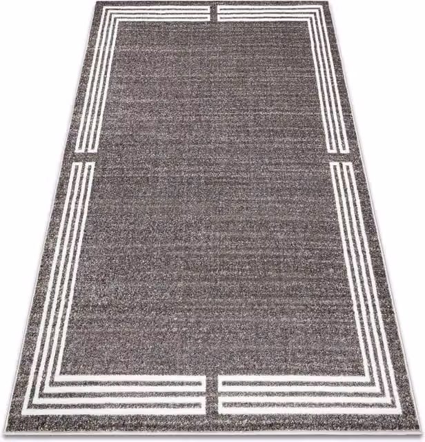 RugsX Mateo Abstract Grey Rectangular Rug W: 80 cm, L: 150 cm