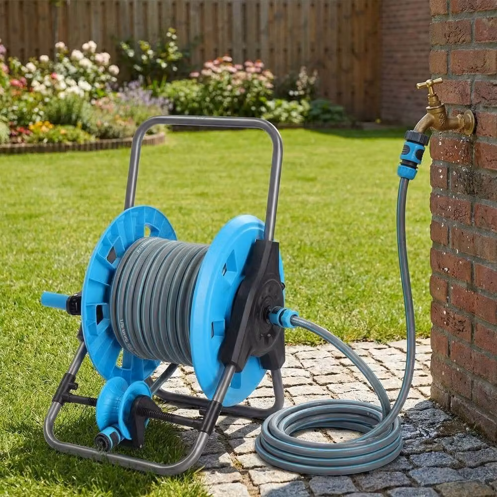 SPETLEK Freestanding Hose Reel Trolley Cart, Blue – 2