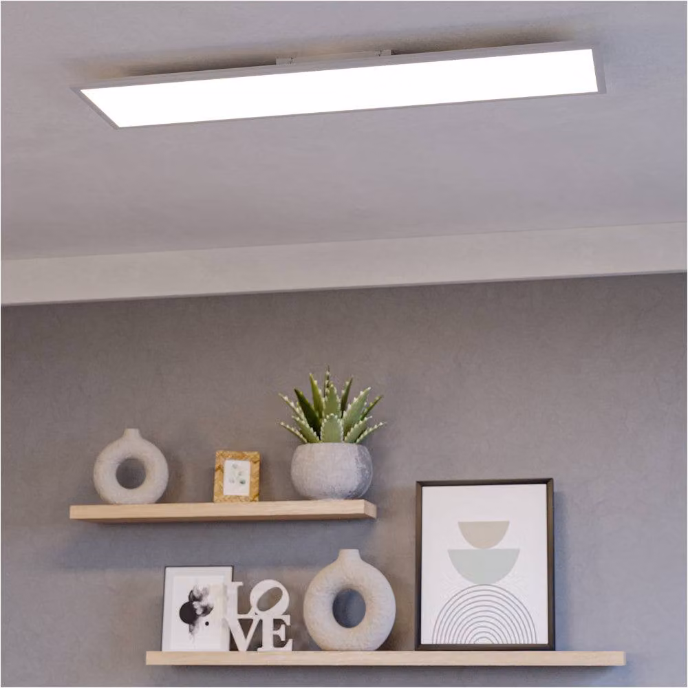 Loops Modern White LED Ceiling Light Fixture with Included Bulb – 2