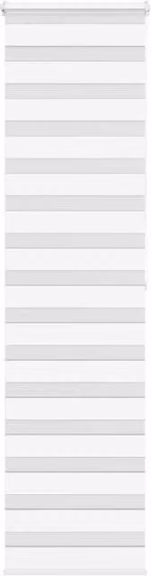 Berkfield Home White Zebra Blind with Polyester Fabric, W: 65 cm, H: 200 cm