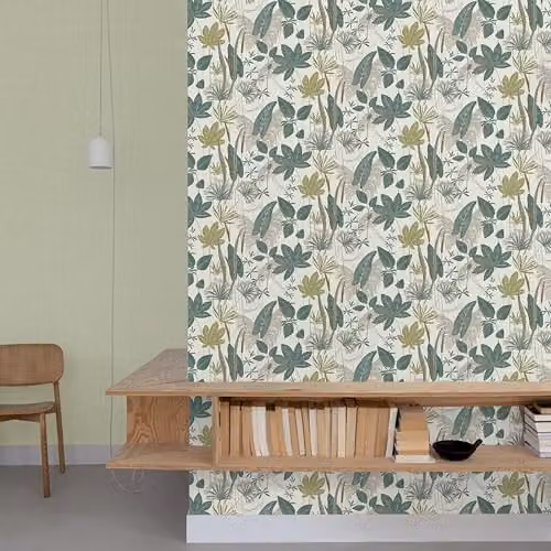 Grandeco Foliage Sprigs Loma Textured Botanical Floral Wallpaper, Green – 2