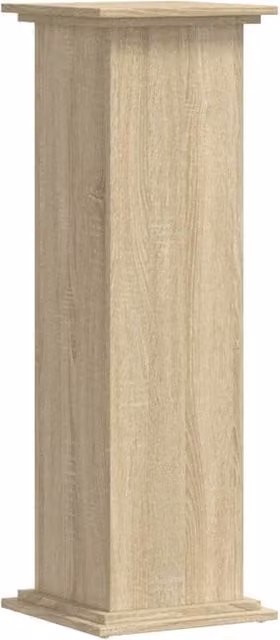 Berkfield Home Sonoma Oak Plant Stand in Light Brown, W/D/H: 33 x 33 x 100 cm – 1