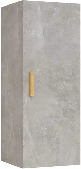 Berkfield Home Wall Cabinet in Concrete Grey, W/D/H: 34.5 x 34.0 x 90.0 cm – 1