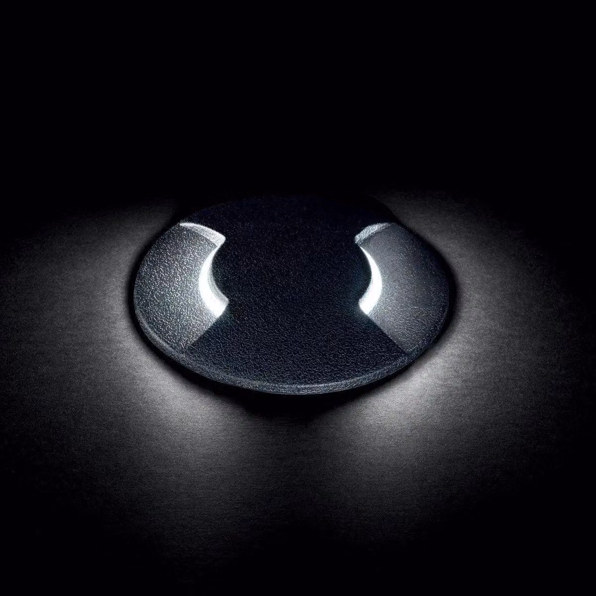 Netlighting Cecilia Small Round LED Outdoor Recessed Ground Light, Black, IP67, GU10 – 2