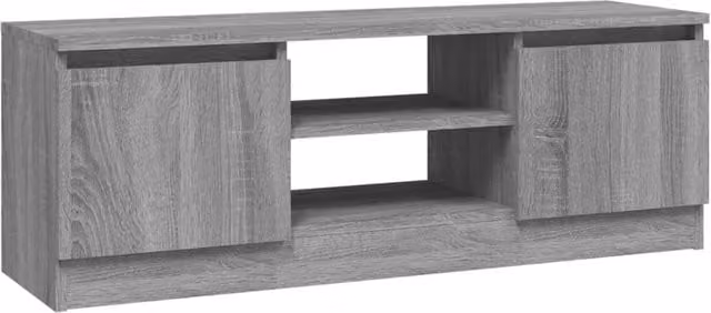 Berkfield Home TV Cabinet with Door in Grey Sonoma, W/D/H: 102 x 30 x 36 cm – 1
